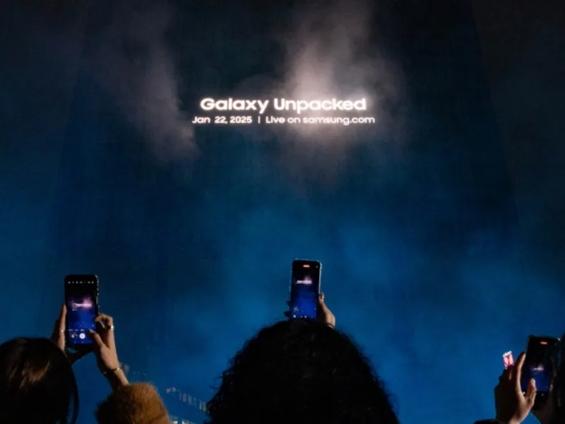 Samsung Galaxy Unpacked 2025 event interface for Z Fold 7 and Flip 7 launch