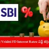 investor reviewing SBI Amrit Vrishti FD rates on laptop, India 2025