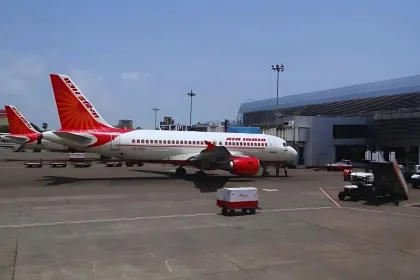 Shamshabad Airport terminal in Hyderabad, where 7 flights were cancelled due to technical issues on June 21, 2025.
