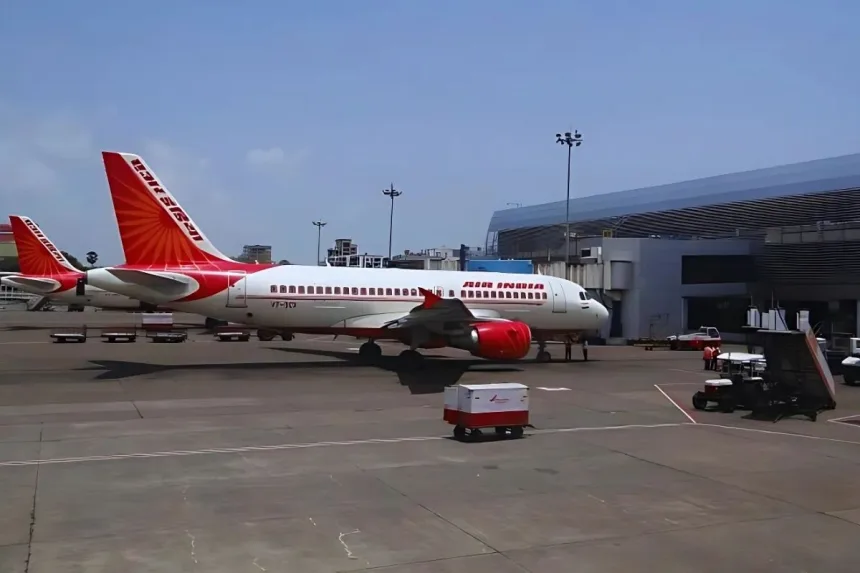Shamshabad Airport terminal in Hyderabad, where 7 flights were cancelled due to technical issues on June 21, 2025.