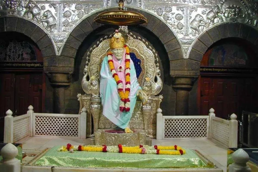 Statue of Shirdi Sai Baba, symbolizing the 2025 birth mystery revealed by Satya Sai Baba, inspiring devotees.
