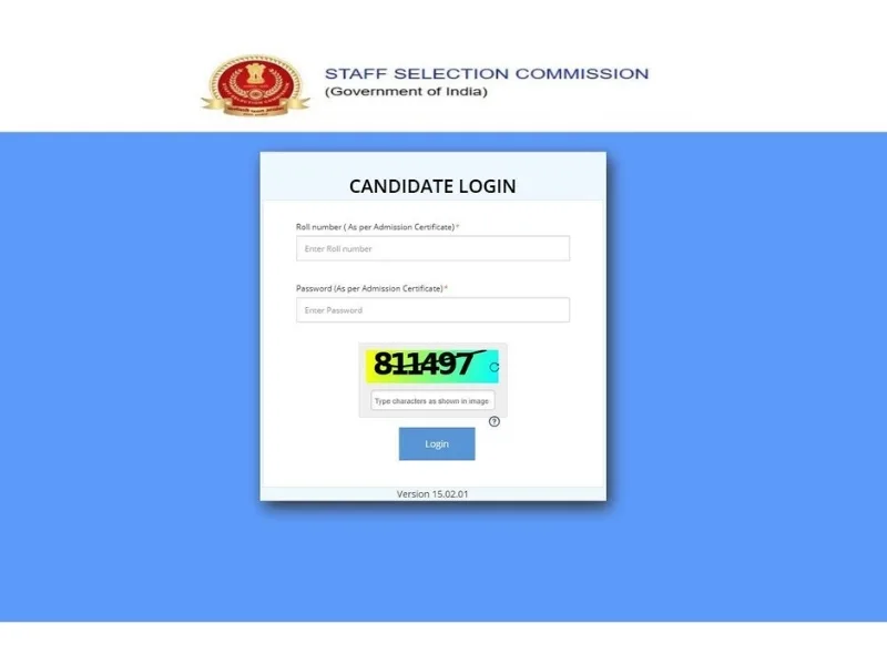 SSC official portal interface for GD Constable 2025 answer key download, 2025