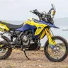 Suzuki V-Strom 800 DE 2025 in champion yellow on Andhra Pradesh off-road trail