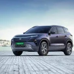Tata Harrier EV in Hyderabad, launched in 2025 with a 627 km range, priced at Rs 25.15 lakh on-road.