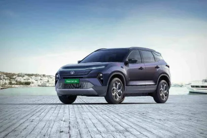 Tata Harrier EV in Hyderabad, launched in 2025 with a 627 km range, priced at Rs 25.15 lakh on-road.