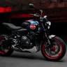 2025 Triumph Trident 660 Triple Tribute in tri-colour livery on Andhra Pradesh highway