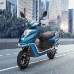 Tunwal Sport 63 48V electric scooter 2025 in black color on Andhra Pradesh street