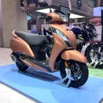 TVS CNG scooter concept model, resembling Jupiter, launched in 2025 at Rs 80,000 with high mileage and dual-fuel capability.