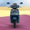 TVS iQube electric scooter 2025 in coral sand satin color in Andhra Pradesh