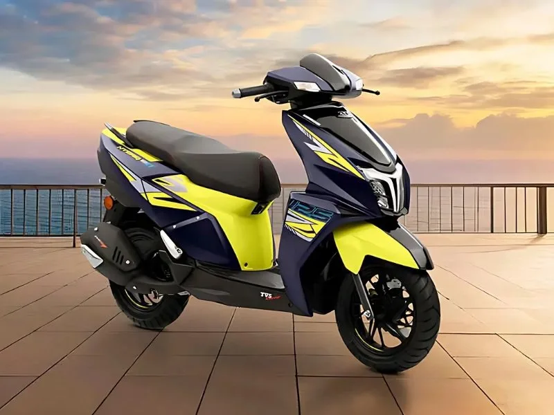 TVS NTORQ 125 scooter 2025 digital console with Bluetooth connectivity
