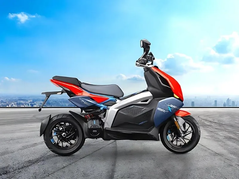 10.25-inch TFT touchscreen display of TVS X electric scooter 2025, enhancing premium commuting experience