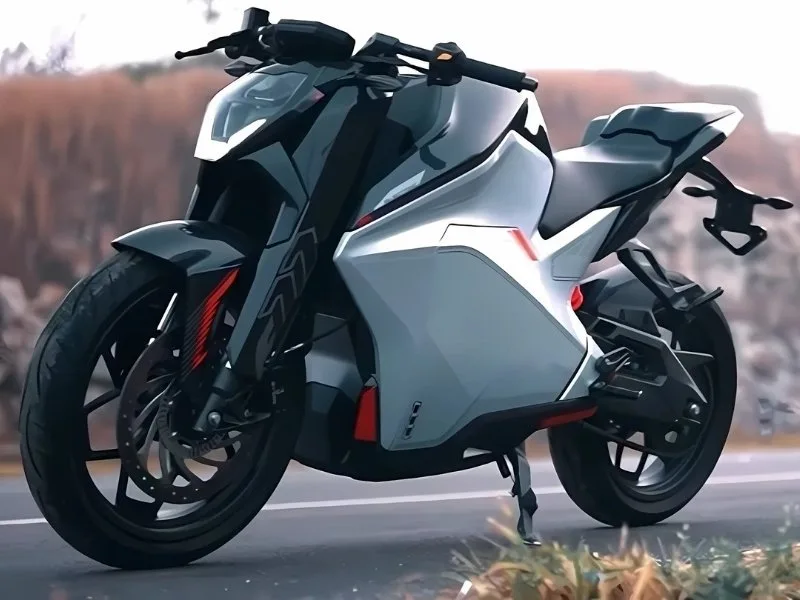 Ultraviolette F77 electric motorcycle 2025 7-inch TFT touchscreen with navigation features