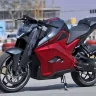 Ultraviolette F77 electric motorcycle 2025 in cosmic black on Andhra Pradesh road