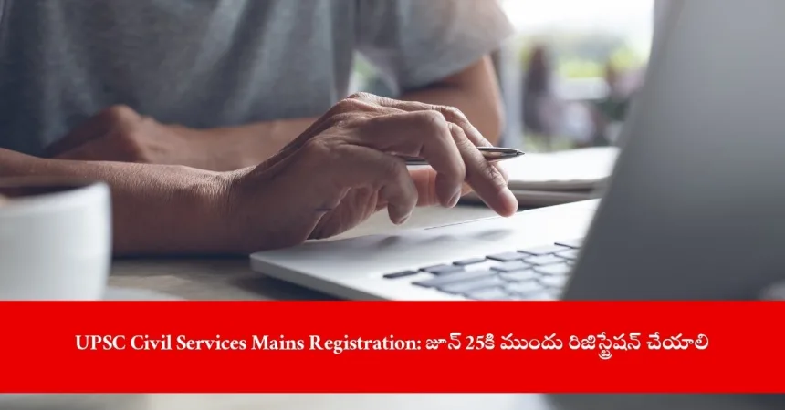 candidate filling UPSC Civil Services Mains 2025 DAF-I online, India 2025