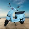 Vegh S60 electric scooter 2025 in Red, showcasing premium design with 120 km claimed range for Indian commuters