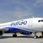 Minister TG Bharath releasing the Vijayawada-Kurnool flight schedule poster for Indigo’s 2025 service
