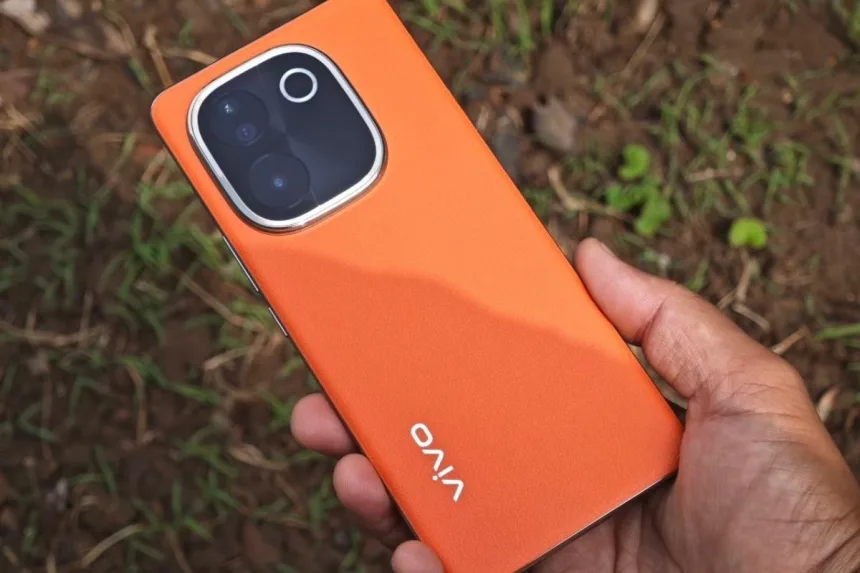Vivo T3 Pro 5G in Sandstone Orange, available for Rs 21,999 during Flipkart Epic June Sale 2025 with exclusive offers.