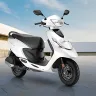 TVS Scooty Zest 110 scooter 2025 in matte black on Andhra Pradesh street