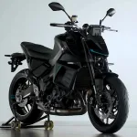 Yamaha XMAX Hybrid scooter 2025 in black color on Andhra Pradesh street