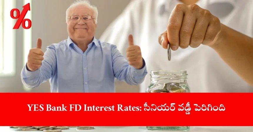 senior citizen checking YES Bank FD rates online, India 2025