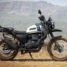 Yezdi Adventure 2025 in Tornado Black, showcasing bold asymmetrical design with twin LED headlights for Indian adventure riders