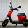 Yulu Wynn electric scooter 2025 in white color on Andhra Pradesh street